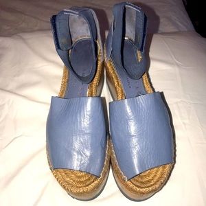 Palomita Indigo Espadrilles, Sz 6